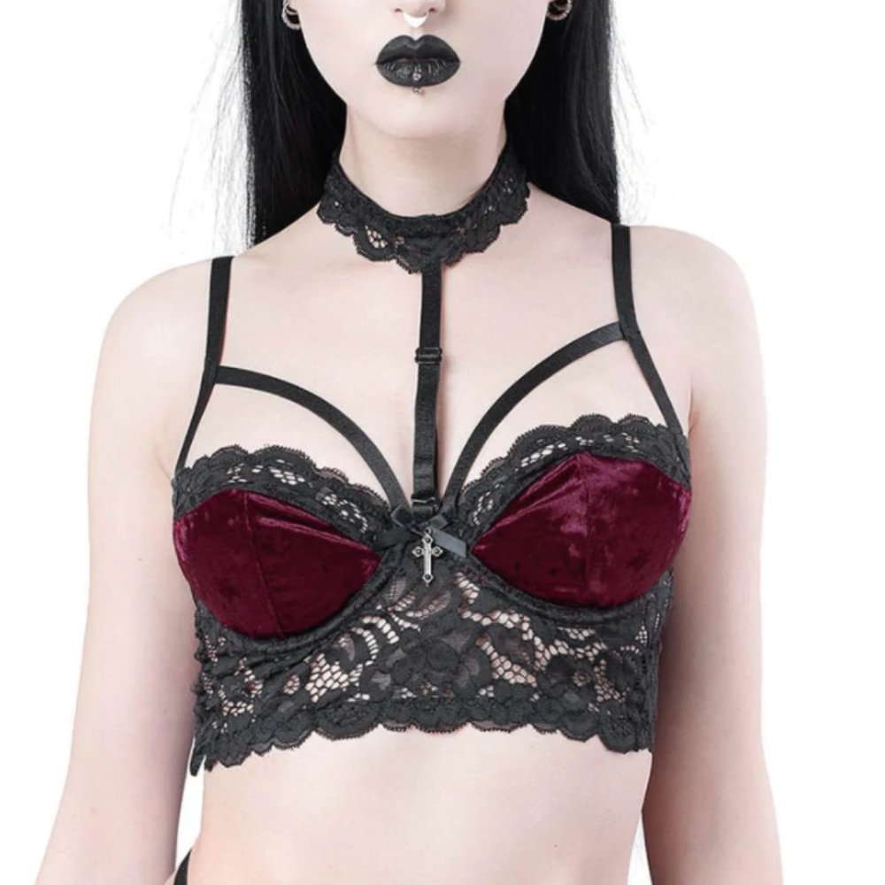 Killstar Ruby Boudoir Bra